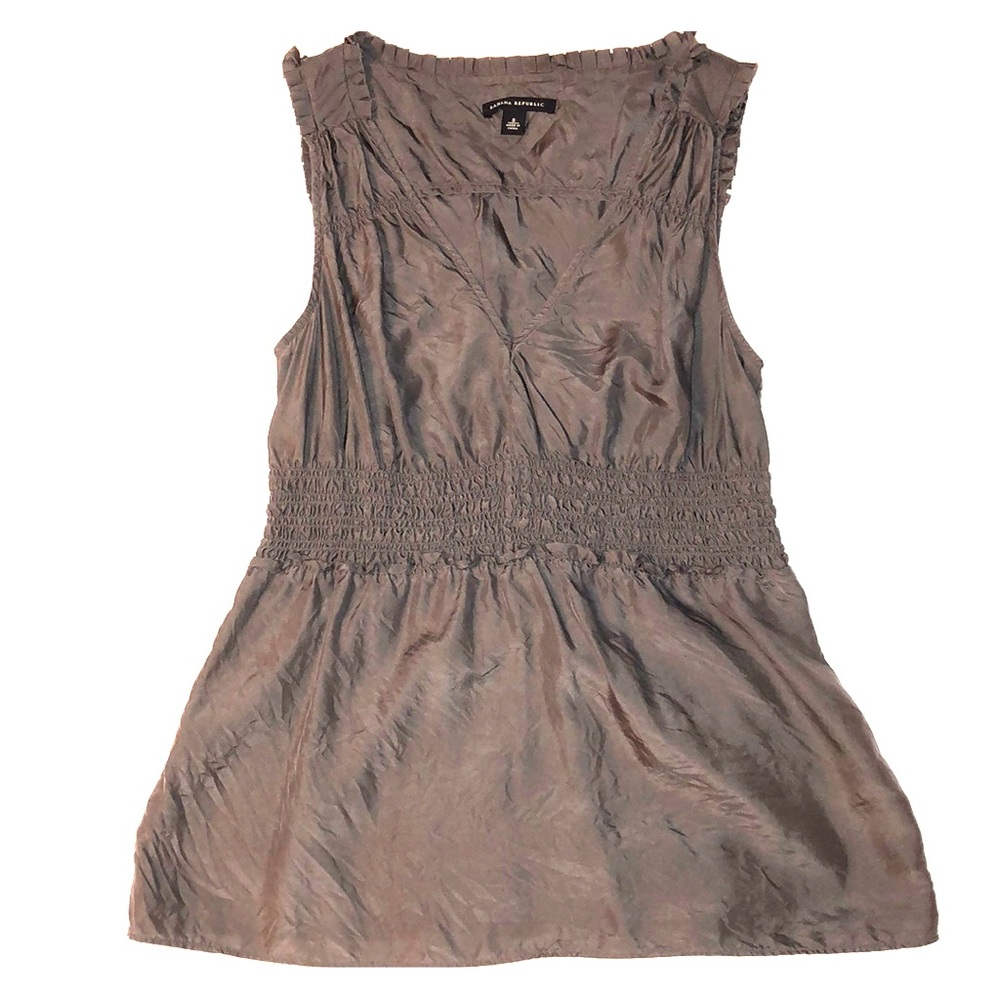 Banana Republic Silk Top with ruching